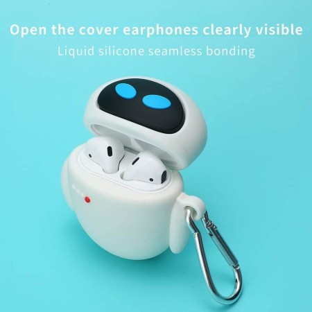 Funda compatible con Airpod1 y 2, diseño 3D de silicona EVE, diseño de Avatar de silicona suave, portátil y a prueba de golpes,