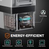 EUHOMY Refrigerador de automóvil, 55 litros (59 cuartos de galón) Refrigerador RV (gris). & Gas One GS-3400P Estufa de propano o