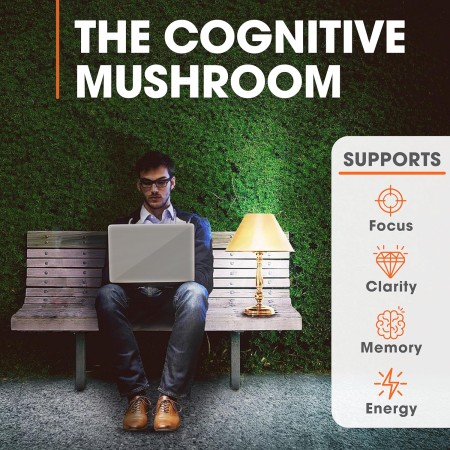 Genius Mushroom – Melena de león, Cordyceps y Reishi – Mejorador del sistema inmunitario y suplemento cerebral nootrópico –