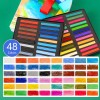 LOONENG Tiza pastel suave no tóxica, tiza suave para proyectos de manualidades, dibujo, mezcla, capas, sombreado, 36 colores