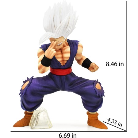 MASEKE Figura de Gohan, figura de acción de anime Beast Gohan DBZ, estatua de decoración de juguete, regalo de 8.46 pulgadas