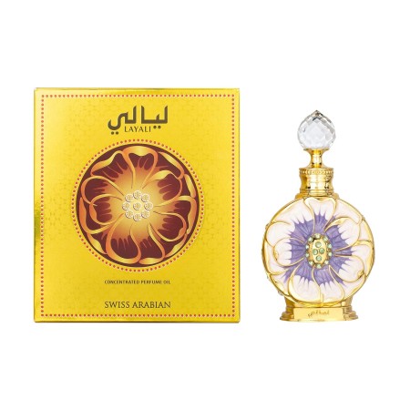 Swiss Arabian Layali Rouge – Productos de lujo de Dubai – Fragancia de aceite de perfume personal adictiva de larga duración –