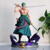 Figura de acción de Zoro, tres espadas Zoro, juguetes de anime, figura de modelo, estatua de PVC, modelo de personaje, colección