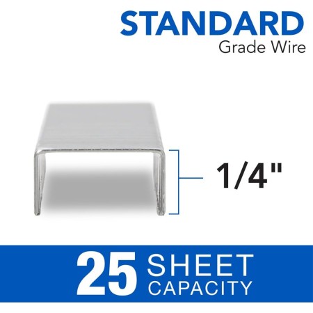 Swingline grapas, estándar, 1/4 de pulgada de longitud, 210/tira, 5,000/caja, 5 cajas (35101)