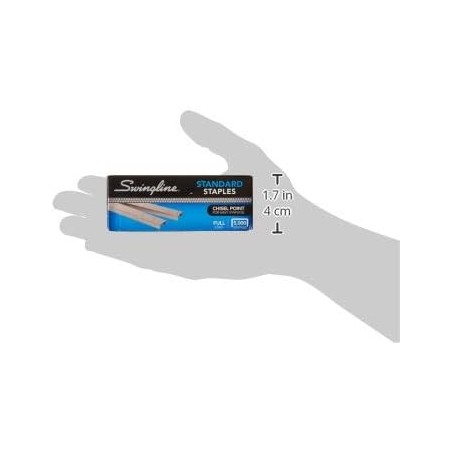 Swingline grapas, estándar, 1/4 de pulgada de longitud, 210/tira, 5,000/caja, 5 cajas (35101)