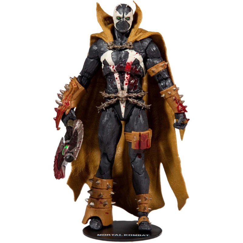 McFarlane Toys Mortal Kombat Spawn Bloody Classic - Figura de acción de 7 pulgadas con accesorios