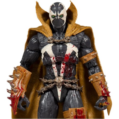 McFarlane Toys Mortal Kombat Spawn Bloody Classic - Figura de acción de 7 pulgadas con accesorios