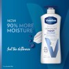 Vaseline Loción corporal de cuidado intensivo para piel seca Loción sin perfume de reparación avanzada hecha con lípidos