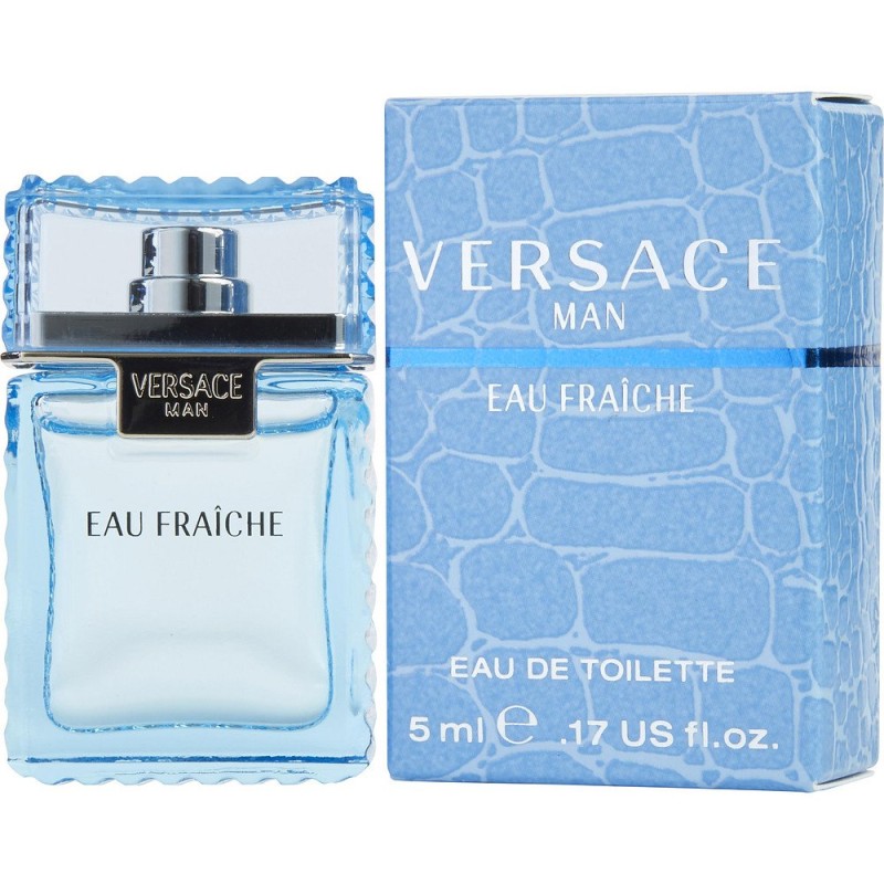 VERSACE MAN EAU FRAICHE de Gianni Versace EDT 0.17 oz MINI (paquete de 2)