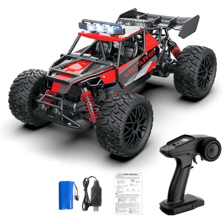 XINGRUI - Camión militar a control remoto, tiempo de juego de 50 minutos, JJRC Q69 Off-Road. Coche a control remoto, 2.4 GHz,