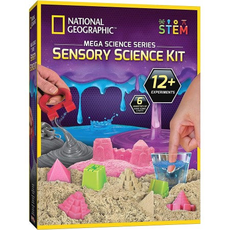 NATIONAL GEOGRAPHIC Kit de ciencia de la Tierra - Más de 15 experimentos científicos para niños, kit de cultivo de cristales,