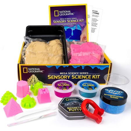 NATIONAL GEOGRAPHIC Kit de ciencia de la Tierra - Más de 15 experimentos científicos para niños, kit de cultivo de cristales,