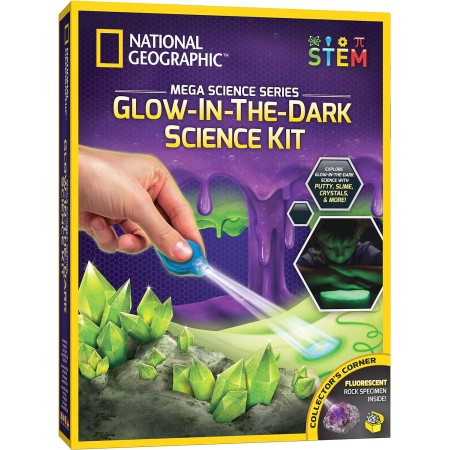 NATIONAL GEOGRAPHIC Kit de ciencia de la Tierra - Más de 15 experimentos científicos para niños, kit de cultivo de cristales,