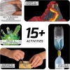 NATIONAL GEOGRAPHIC Kit de ciencia de la Tierra - Más de 15 experimentos científicos para niños, kit de cultivo de cristales,