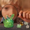 NATIONAL GEOGRAPHIC Kit de ciencia de la Tierra - Más de 15 experimentos científicos para niños, kit de cultivo de cristales,