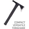 SOG Survival Hawk SK1001-CP cabezal de hacha negra con carcasa dura con sacaclavos, cabeza de martillo, iniciador de fuego,