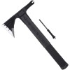 SOG Survival Hawk SK1001-CP cabezal de hacha negra con carcasa dura con sacaclavos, cabeza de martillo, iniciador de fuego,