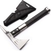 SOG Survival Hawk SK1001-CP cabezal de hacha negra con carcasa dura con sacaclavos, cabeza de martillo, iniciador de fuego,