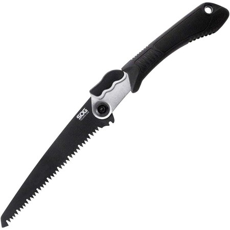 SOG Survival Hawk SK1001-CP cabezal de hacha negra con carcasa dura con sacaclavos, cabeza de martillo, iniciador de fuego,