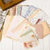 Whaline 375 hojas de papel vintage para álbumes de recortes, 7 diseños, suministros de papel de diario de aspecto antiguo, papel