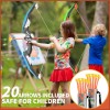 Juego de 2 juguetes de arco y flecha para niños, luz LED con 20 flechas de ventosa, objetivo y carcaj, juguetes al aire libre