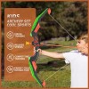 Juego de 2 juguetes de arco y flecha para niños, luz LED con 20 flechas de ventosa, objetivo y carcaj, juguetes al aire libre