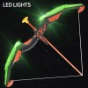 Juego de 2 juguetes de arco y flecha para niños, luz LED con 20 flechas de ventosa, objetivo y carcaj, juguetes al aire libre