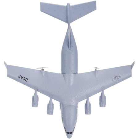GoolRC C-17 Avión RC, avión de control remoto de 2.4 GHz, avión de transporte militar con envergadura de 14.685 in, avión RC de