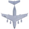 GoolRC C-17 Avión RC, avión de control remoto de 2.4 GHz, avión de transporte militar con envergadura de 14.685 in, avión RC de