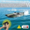 VOLANTEXRC Barcos a control remoto para piscinas y lagos 20+MPH AtomicXS Barco RC de alta velocidad para niños o adultos, bote