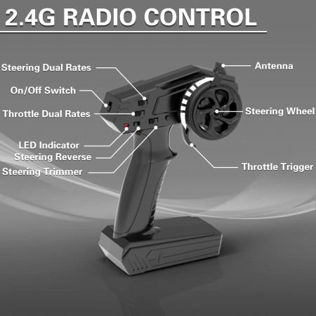 VOLANTEXRC Barcos a control remoto para piscinas y lagos 20+MPH AtomicXS Barco RC de alta velocidad para niños o adultos, bote
