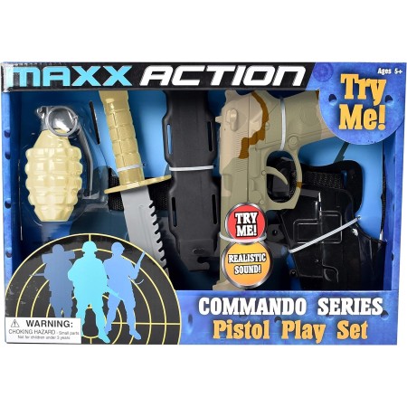 Disfraz con pistola de Maxx Action Commando (5 piezas)