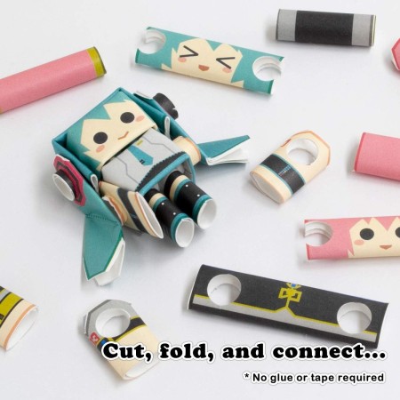 PIPEROID Hatsune Miku Series Miku & Luka - Rompecabezas de papel japonés 3D DIY Robot kit para niños y kit de origami para