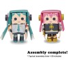 PIPEROID Hatsune Miku Series Miku & Luka - Rompecabezas de papel japonés 3D DIY Robot kit para niños y kit de origami para