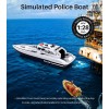 SYMA Barco a control remoto, 1: barco de policía simulado a escala 28 para piscinas y lagos, barcos de control remoto de alta
