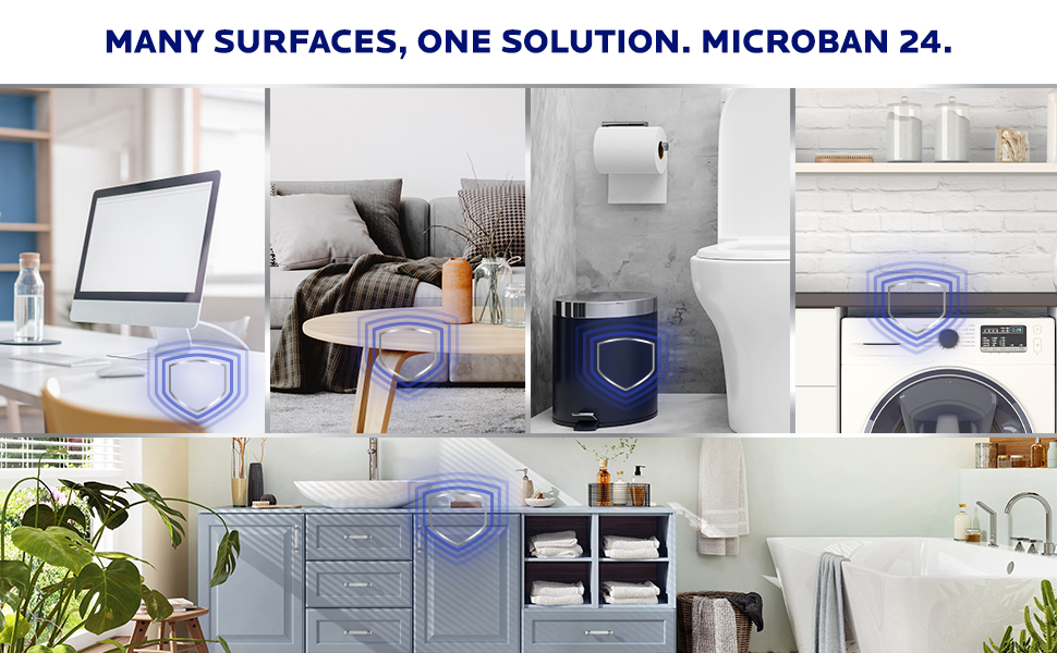 Many Surfaces, one Solution. Microban 24